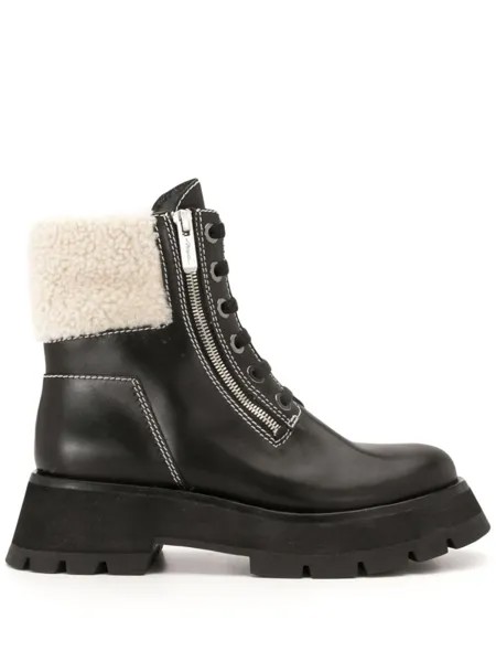 3.1 Phillip Lim ботинки Kate со вставкой из овчины, черный