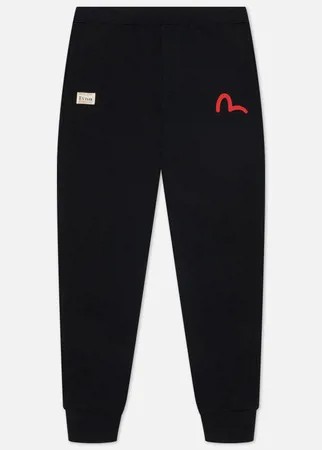Мужские брюки Evisu Godhead & Evisu All Over Printed Daicock, цвет чёрный, размер XXL