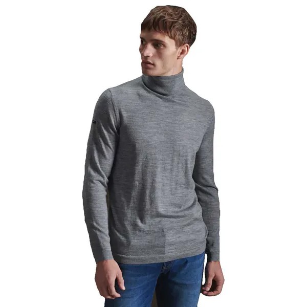 Свитер Superdry Merino Rollneck, серый