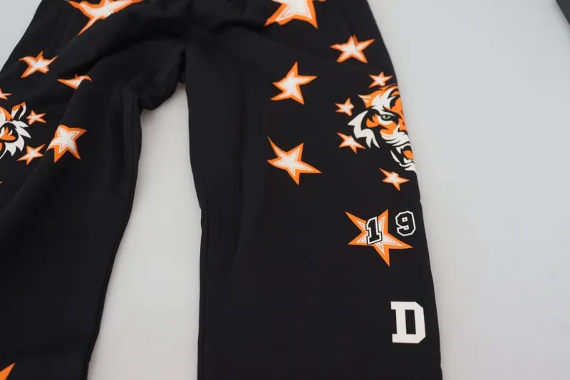 Dolce & Gabbana Elegant Star повседневные мужские спортивные штаны, черный