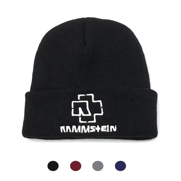 1PC Новый Rammstein вязаные Beanie Hat высокое качество случайных beanies Cap для мужчин женщин Зимняя теплая шляпа