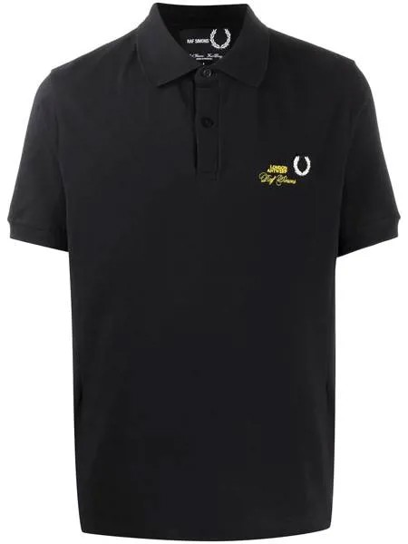 Raf Simons X Fred Perry рубашка поло с вышивкой