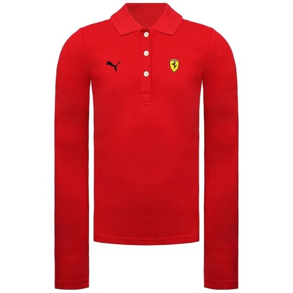 Красная мужская рубашка-поло Scuderia Ferrari Puma, красный