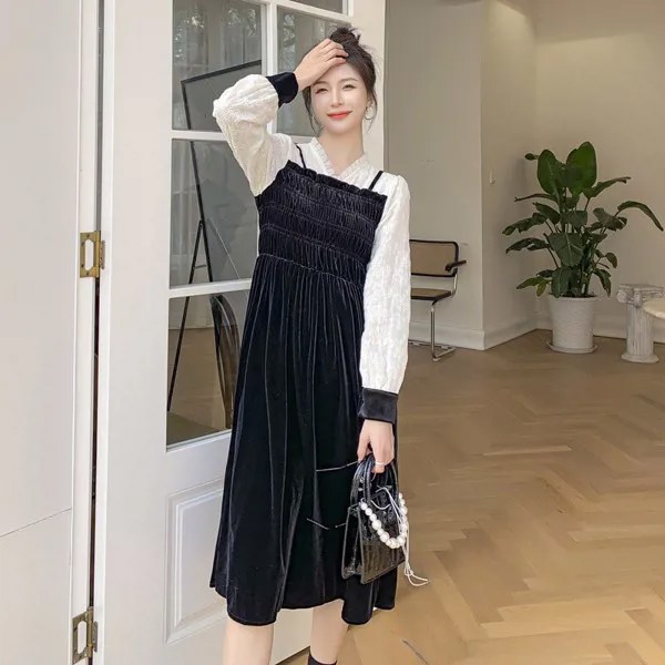 Женское платье с кружевной вышивкой, маленькое привлекательное пушистое Платье До Колена в Корейском стиле, весна 2022