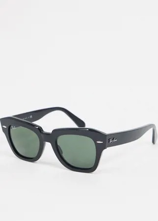 Черные солнцезащитные очки Ray-ban state street ORB2186-Черный