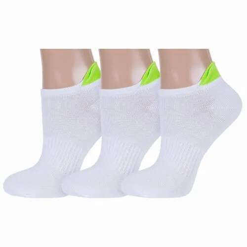 Носки RuSocks, 3 пары, размер 23-25, зеленый