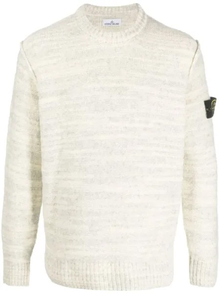 Stone Island джемпер с логотипом Compass, нейтральный цвет