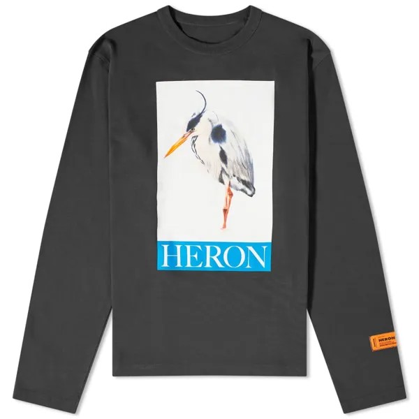 Футболка Heron Preston с рисунком Heron LS, черный