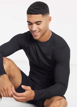 Черный лонгслив The North Face Easy-Черный цвет