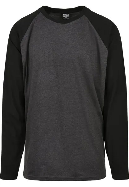Рубашка с длинным рукавом RAGLAN CONTRAST LS Urban Classics, цвет charcoal/black
