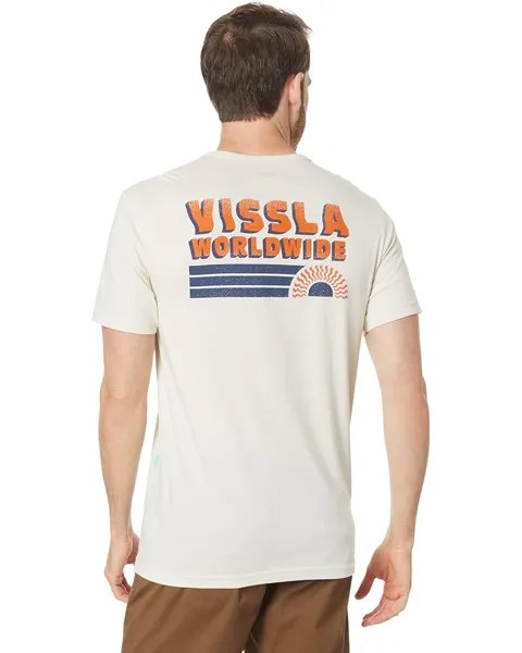 Футболка VISSLA Speed Wobble Organic Pocket Short Sleeve Tee, цвет Bone