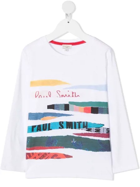 Paul Smith Junior футболка с принтом