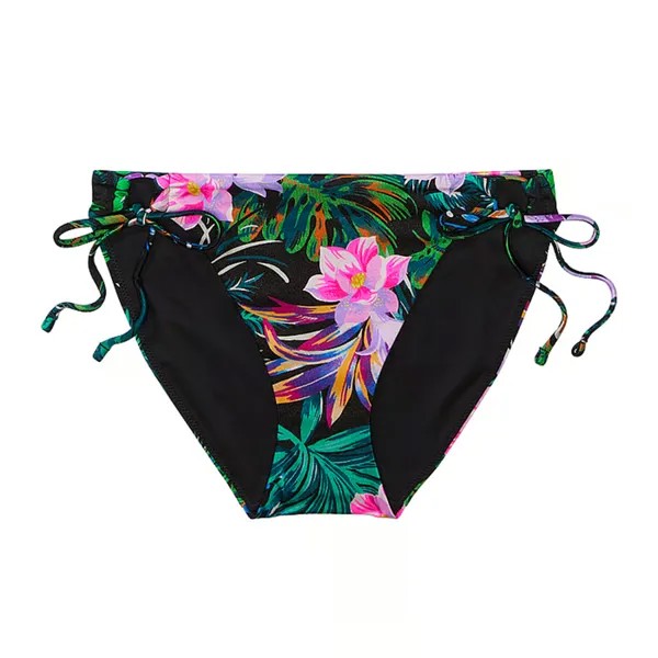 Плавки бикини Victoria's Secret Swim Mix & Match Side-Tie Smooth, черный тропический