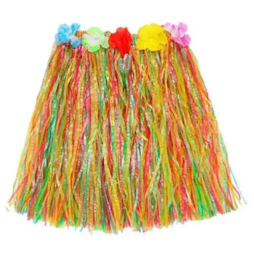Карнавальная юбка Гавайи Цветная короткая Аллоха
