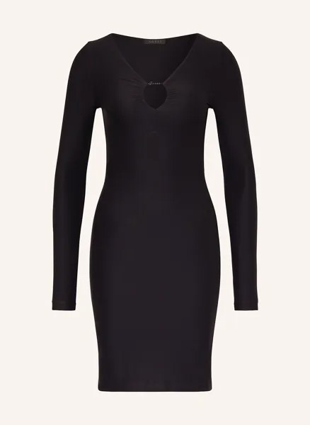 Платье из джерси Амира с вырезом Guess, черный