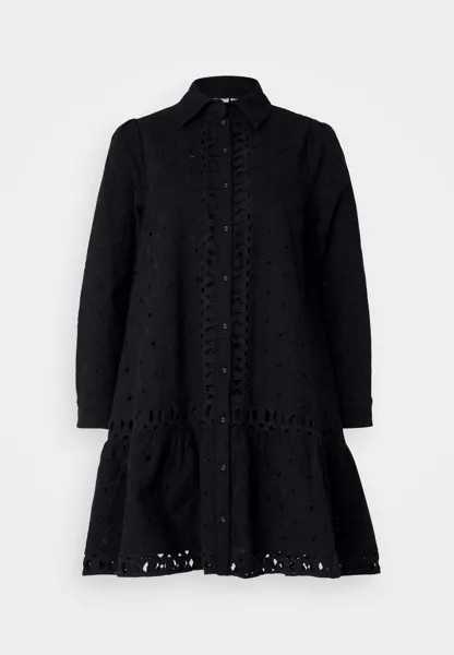 Платье-рубашка Yasginnie Shirt Dress YAS Petite, черное