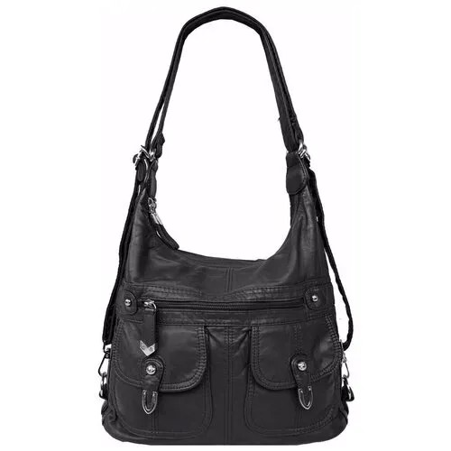 Сумка-рюкзак женская DOLPHIN 5328.1, цвет- черный