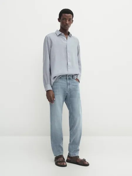 Джинсы узкого кроя Massimo Dutti, индиго