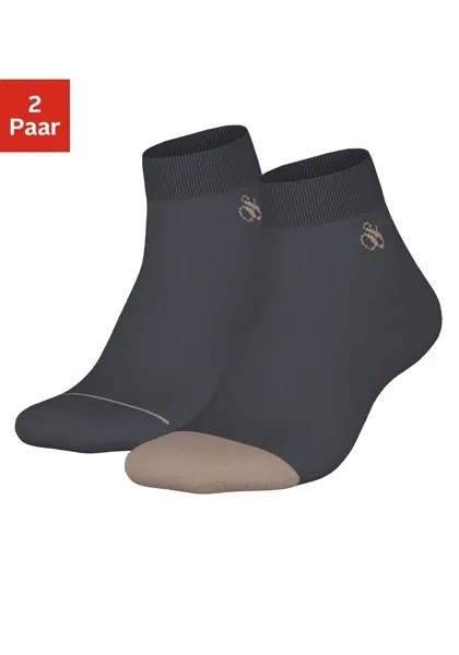 Короткие носки Scotch & Soda Shrunk (2 шт.) с вязаным логотипом, черный