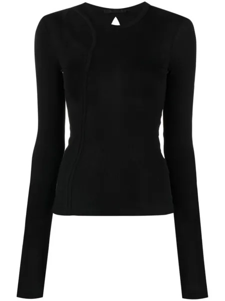 Helmut Lang трикотажный топ, черный