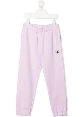 Calvin Klein Kids спортивные брюки с вышитым логотипом