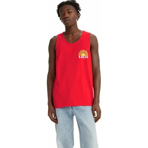 Майка спортивная Levi's Men Relaxed Graphic Tank, 1 шт., размер S, красный