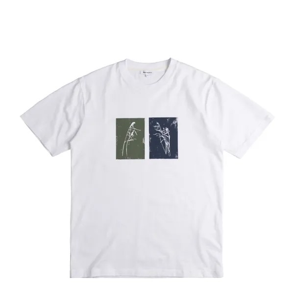 Футболка Johannes Lino Cut Reeds Tee Norse Projects, синий