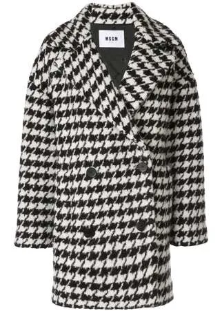 MSGM бушлат в ломаную клетку