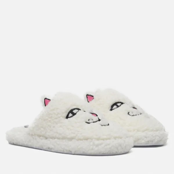 Тапочки Ripndip Nerm Face Fuzzy House Slippers белый, размер 45-47.5 EU