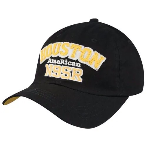 Бейсболка Be Snazzy Houston (CZD-0029) размер 56-60, черный/желтый