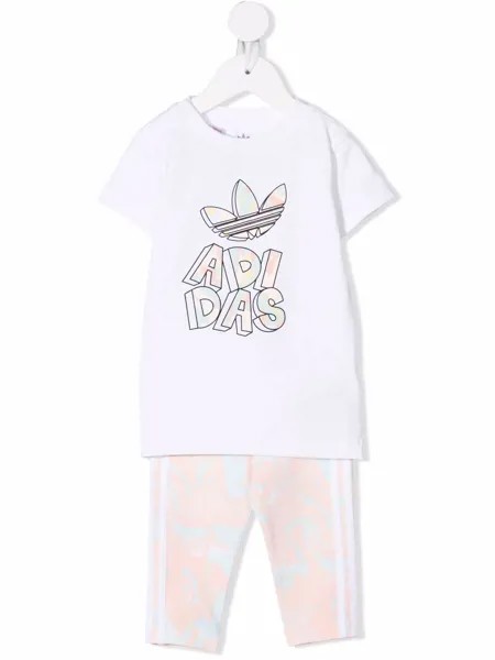 Adidas Kids спортивный костюм с логотипом