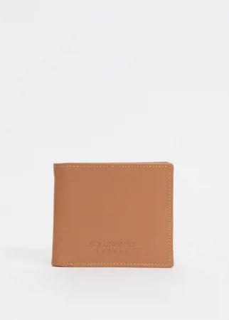 Кожаный бумажник двойного сложения Bolongaro Trevor Acton-Коричневый