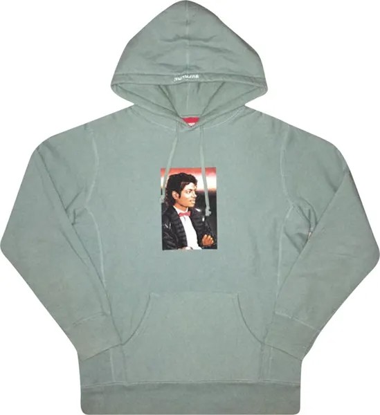 Толстовка Supreme Michael Jackson Hooded Sweatshirt 'Seafoam', зеленый