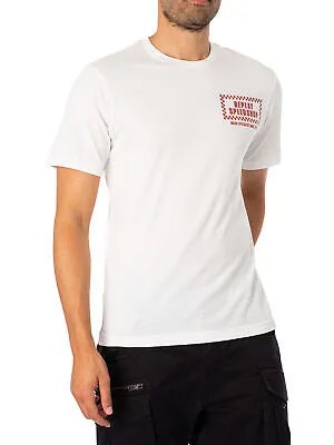 Мужская футболка с рисунком на спине Speedshop Replay, белая