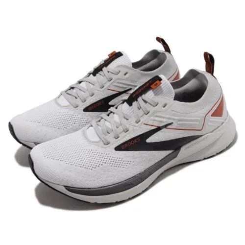 Brooks Ricochet 3 White Grey Black Мужская спортивная обувь для бега по шоссе 1103611D-161