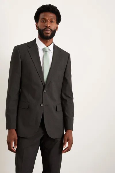 Темно-серый костюмный пиджак Tailored Fit Essential Burton, серый