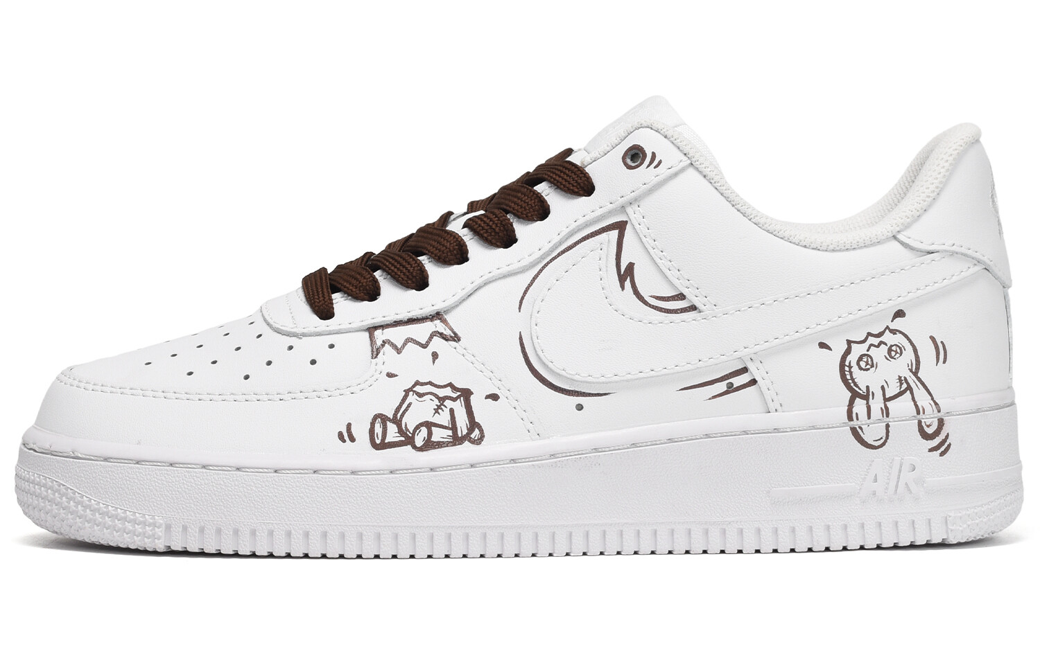 Кроссовки Nike Air Force 1 Skateboarding Shoes Women's Low-top Light Khaki, хаки