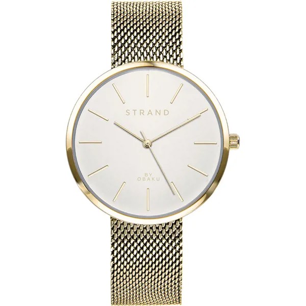 Наручные часы унисекс Obaku S700LXGIMG золотистые