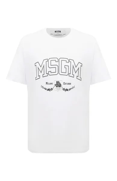 Хлопковая футболка MSGM