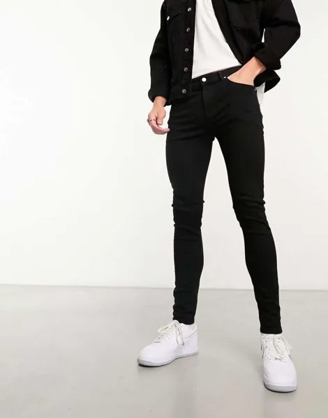 Черные супероблегающие джинсы Calvin Klein Jeans