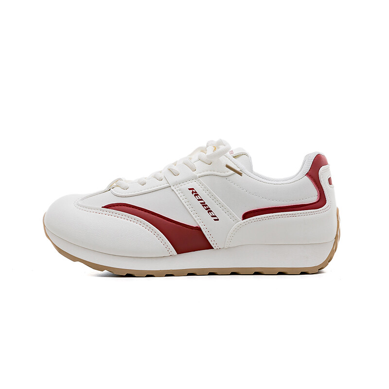Кроссовки RENBEN Lifestyle Shoes Women's Low-top, бежевый/красный