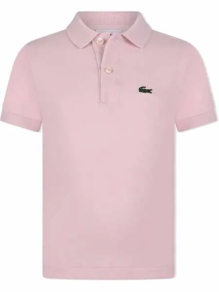 Lacoste Kids рубашка поло с вышитым логотипом