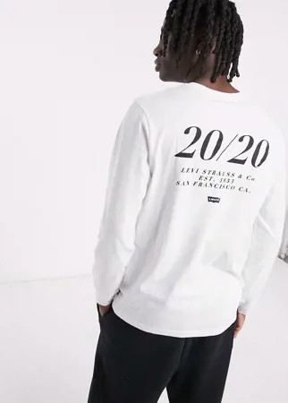 Белый лонгслив свободного кроя Levi's Youth 2020