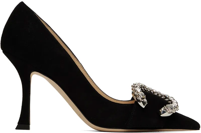 Черные туфли на каблуке Melva 90 Jimmy Choo