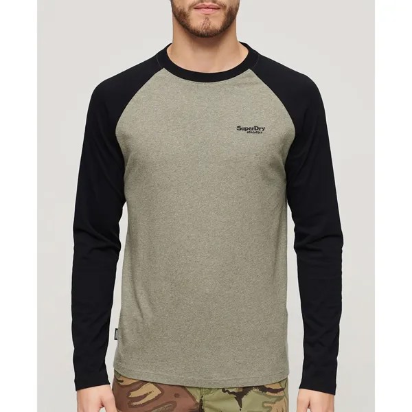 Лонгслив Superdry Essential Baseball, серый