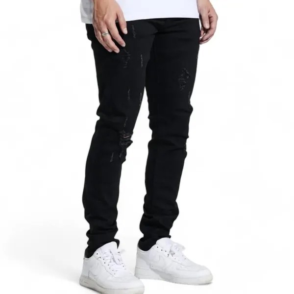 Мужские джинсы Atlantic Denim темно-черного цвета Crysp Denim