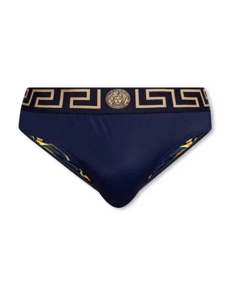 Плавки с логотипом Versace, синий