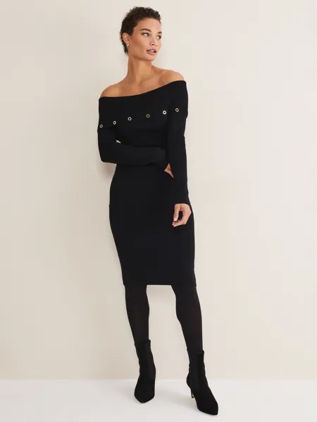 Платье Phase Eight Mirelle Bardot, Midnight