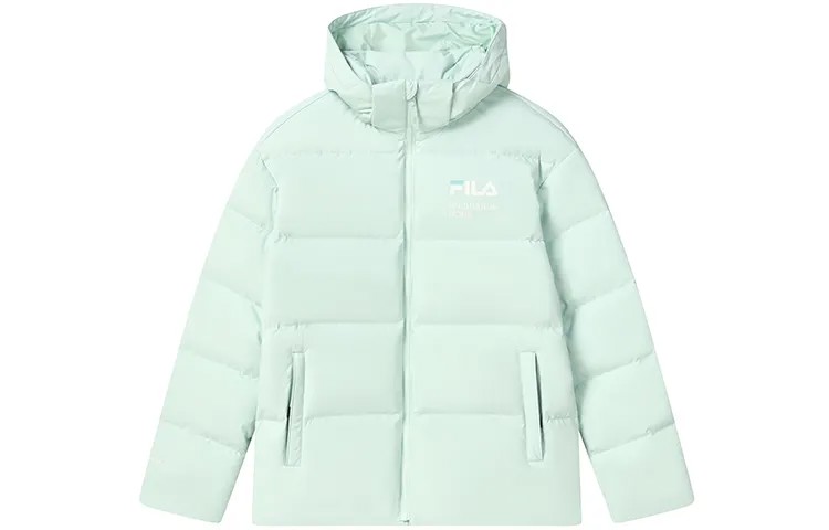 Пуховик унисекс Nile Green Fila, зеленый