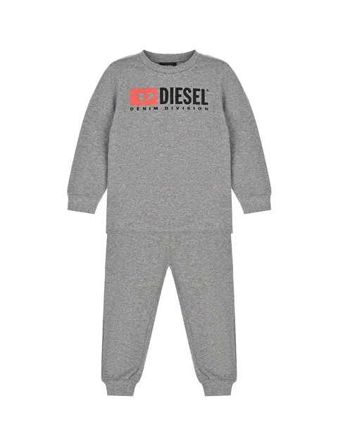 Комплект: свитшот и брюки, серый Diesel